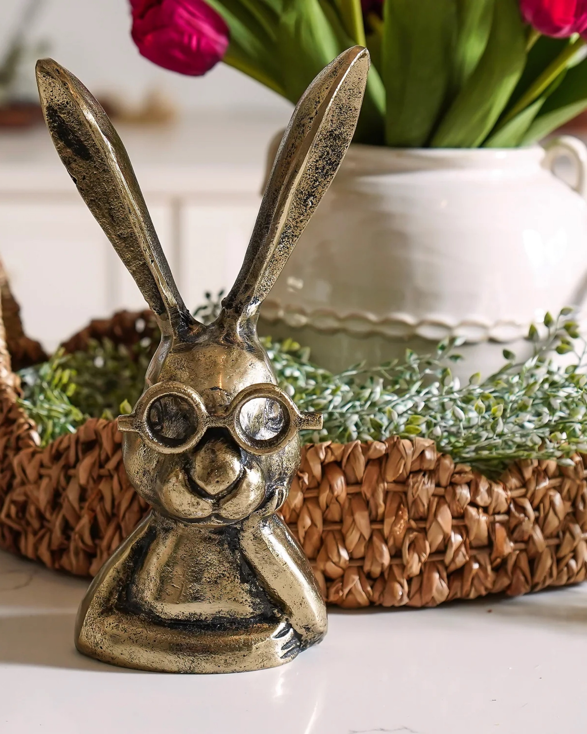 The Studious Brass Rabbit is the perfect blend of whimsy and sophistication. Crafted from high-quality brass, this charming rabbit figurine is depicted in a thoughtful, studious pose—ideal for book lovers, intellectuals, and collectors alike.

Why You’ll Love It:
🐰 Timeless Design – A vintage-inspired brass finish adds warmth and character to any space.
📖 Intellectual Charm – Perfect for desks, bookshelves, or reading nooks.
🎁 Unique Gift – A delightful present for scholars, writers, and rabbit enthusiasts.
🏡 Versatile Decor – Complements classic, modern, or eclectic interiors.

This wise little rabbit will bring a touch of curiosity and charm to your home throughout the year or during spring! ✨

#LTKSeasonal #LTKHome