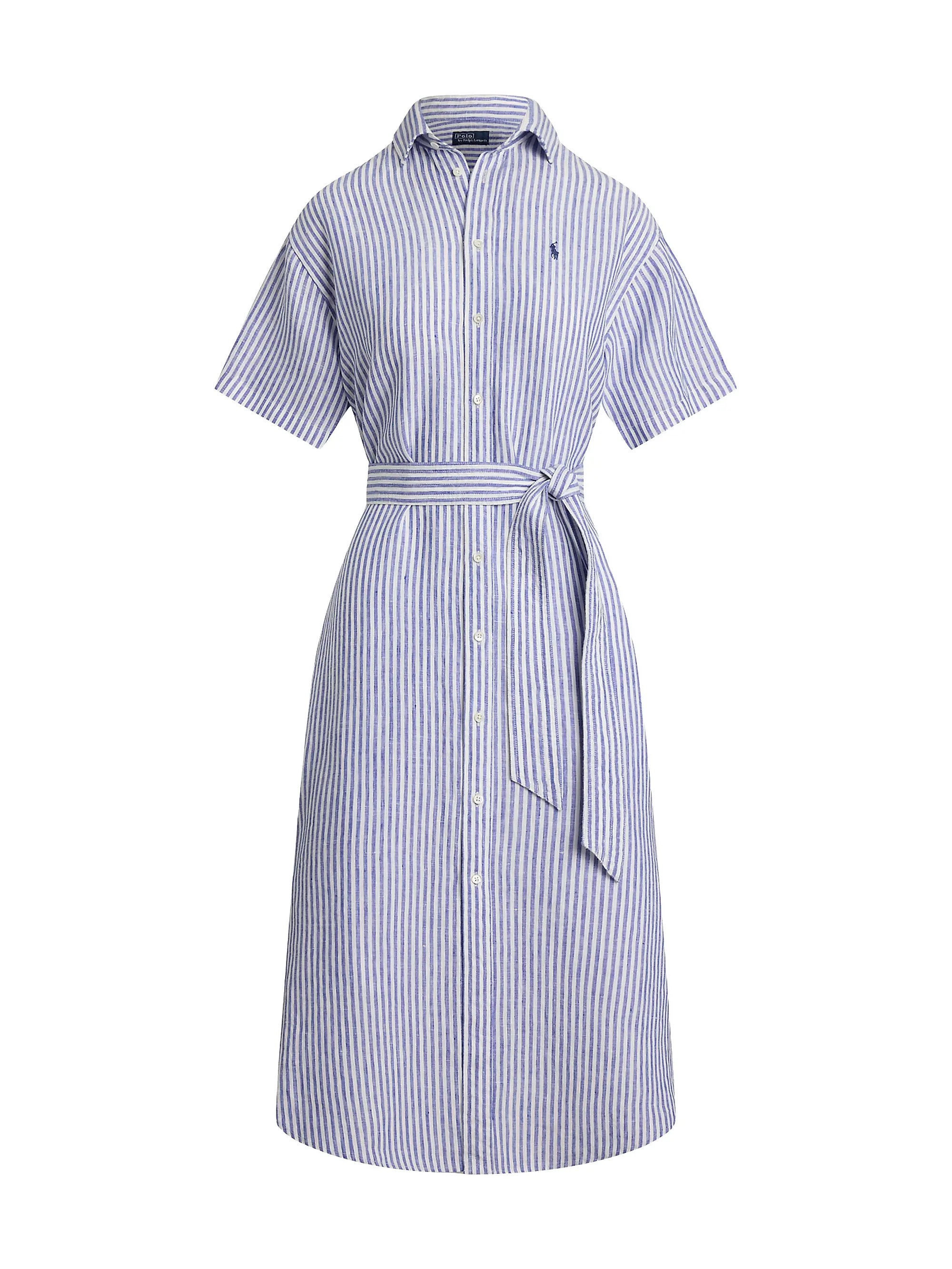 Striped Linen Shirtdress | Saks Fifth Avenue