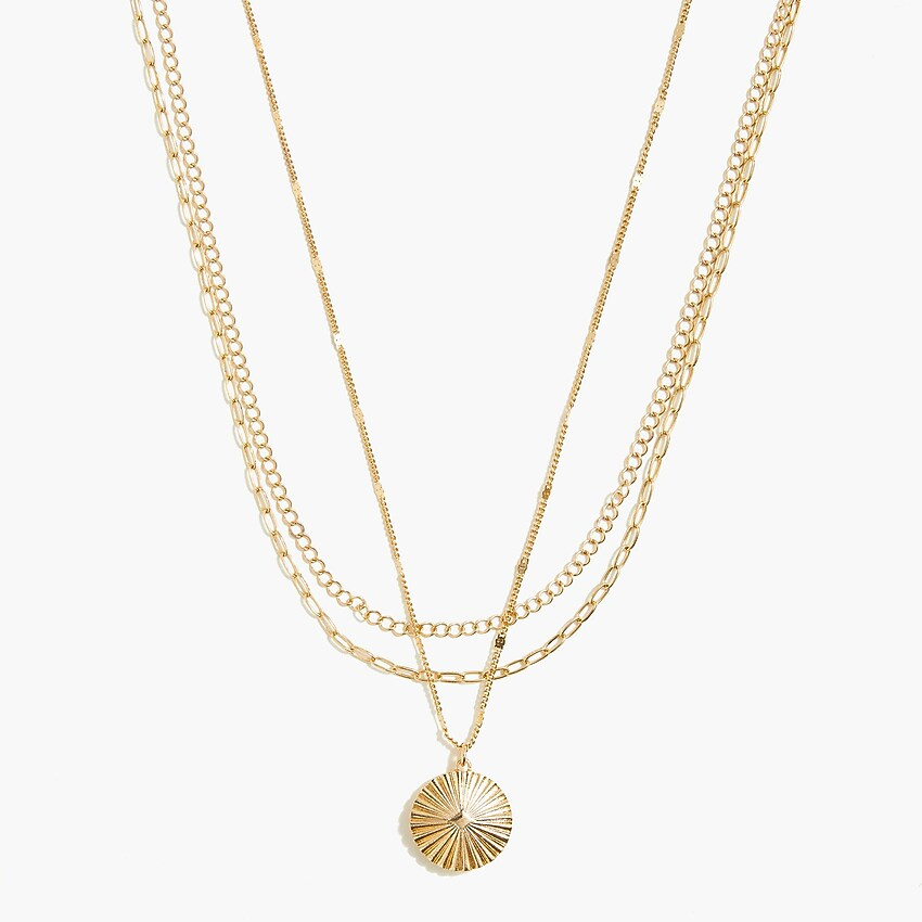 Layered pendant necklace | J.Crew Factory