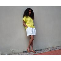 Linen Shorts With Pleats, Shorts, Summer | Etsy (US)