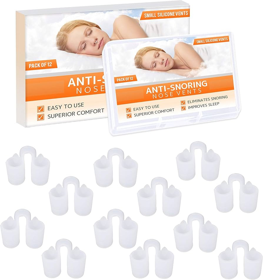 Nose Vent Sinus Relief (Pack of 12 Small Size) Soft Vents - A Simple Solution for Nasal Snorers -... | Amazon (US)