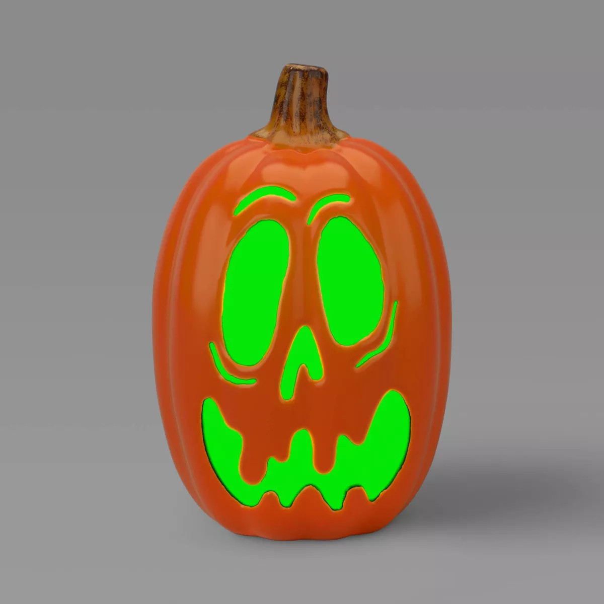 16" Lit Pumpkin Scared Jack Halloween Decorative Prop with Timer - Hyde and EEK! Boutique™ | Target