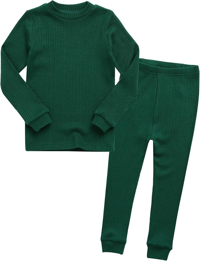 VAENAIT BABY 6M-12Y Kids Unisex Girls & Boys Soft Comfy Modal Tencel Shirring Sleepwear Pajamas 2... | Amazon (US)