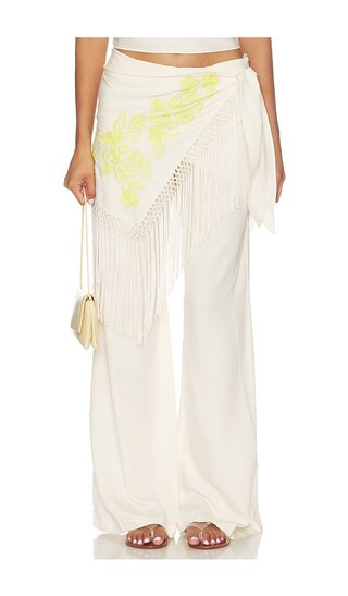 Amanda Uprichard Calandra Pants in Neutral. - size S | Revolve Clothing (Global)