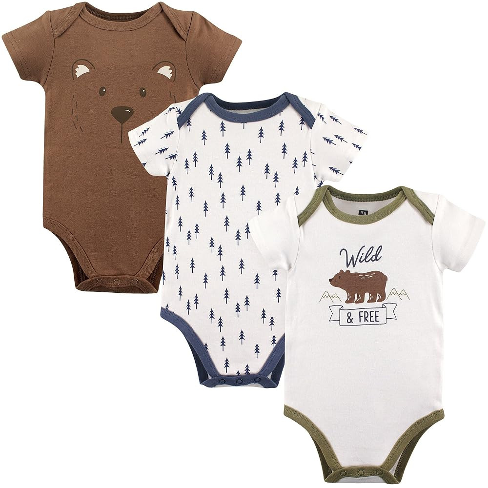 Hudson Baby Baby Boys Cotton Bodysuits 3-pack | Amazon (US)