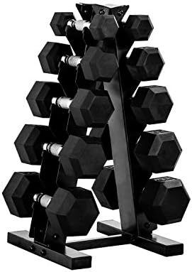 CAP Barbell 150-Pound Dumbbell Set with Rack, Multiple Options | Amazon (US)