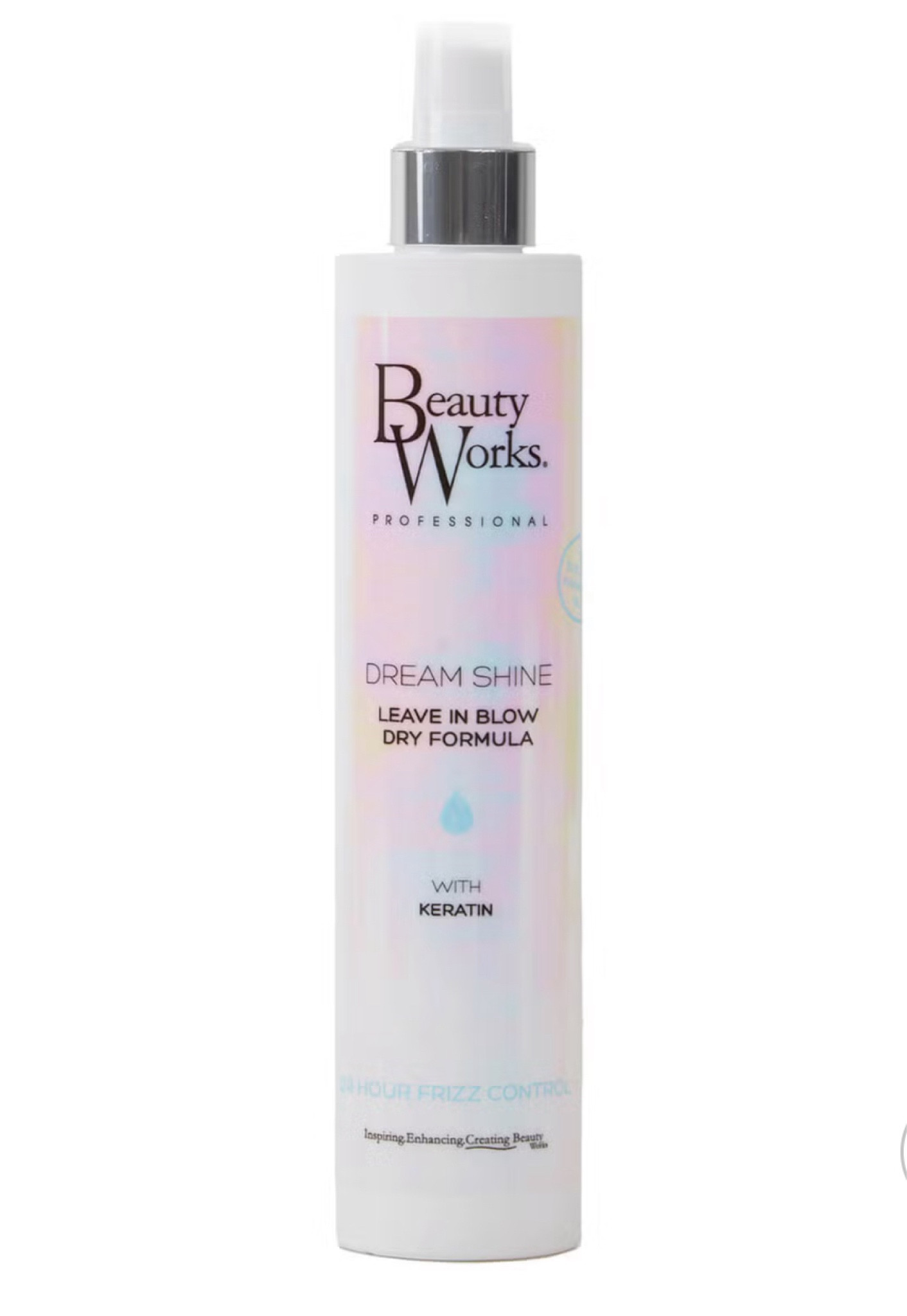 Beautyworks 10 in 1 spray 

A protective formula that repels moisture to eliminate frizz and flyaways, leaving hair smooth, shiny, and polished.

#LTKeurope #LTKstyletip #LTKbeauty