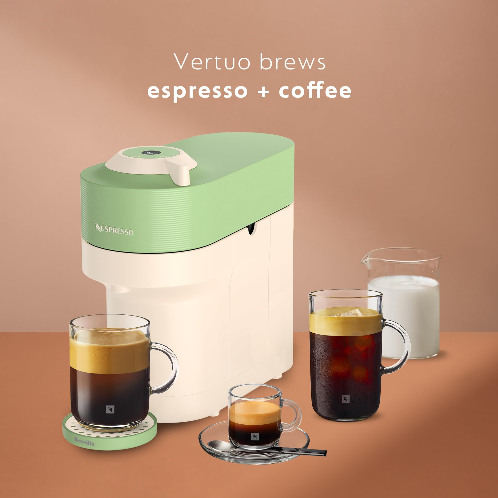 Nespresso Vertuo Pop+ Summer Limited Edition by Breville, Pistachio | Amazon (US)