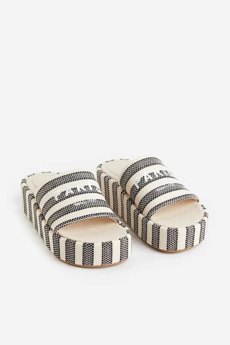 Embroidery-detail Platform Sandals | H&M (US)