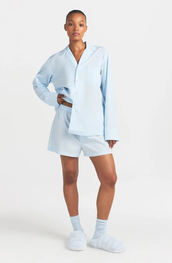 Cotton Poplin Boxer Sleep Set | Nordstrom