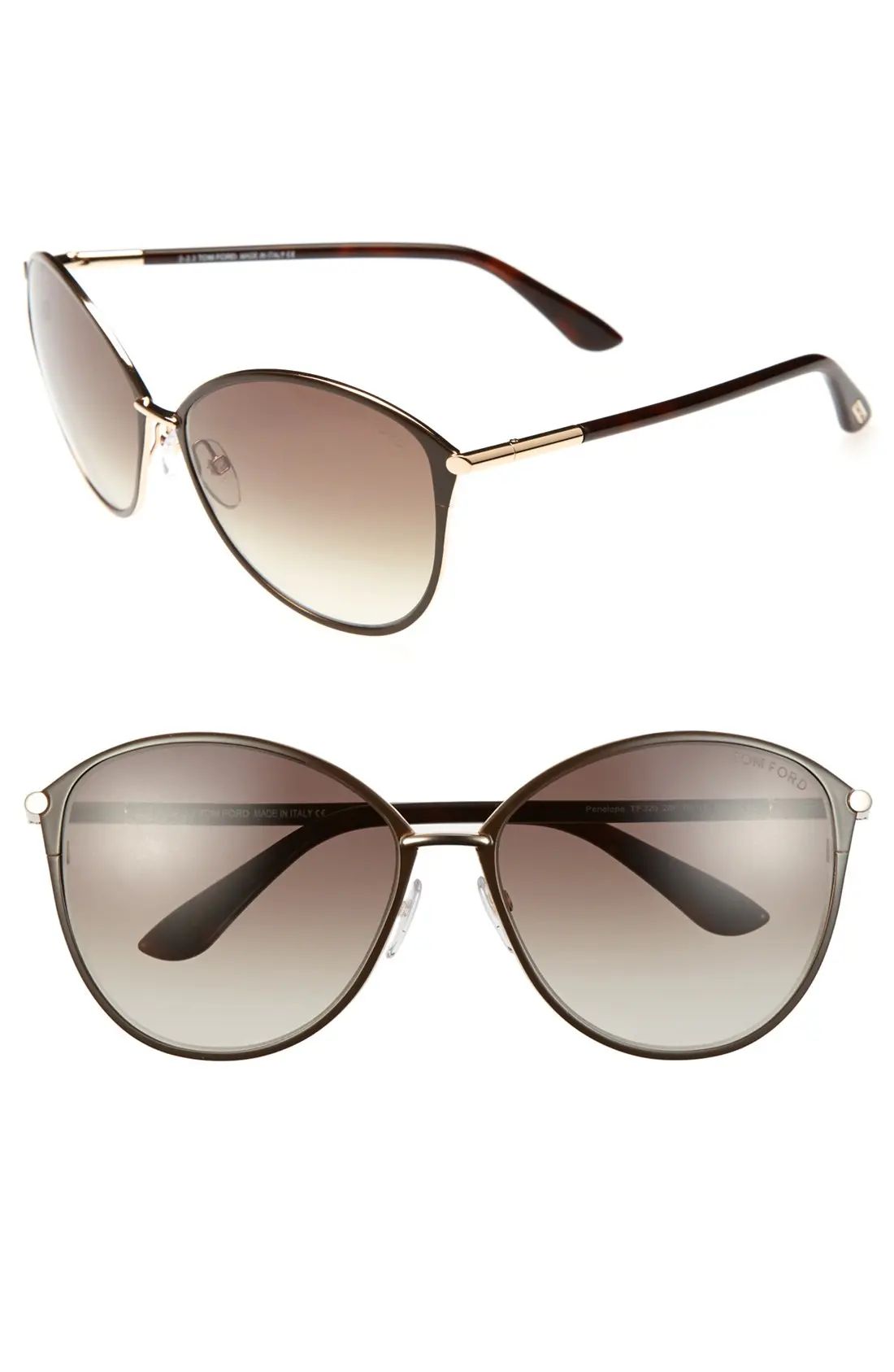 Tom Ford Penelope 59mm Gradient Cat Eye Sunglasses | Nordstrom