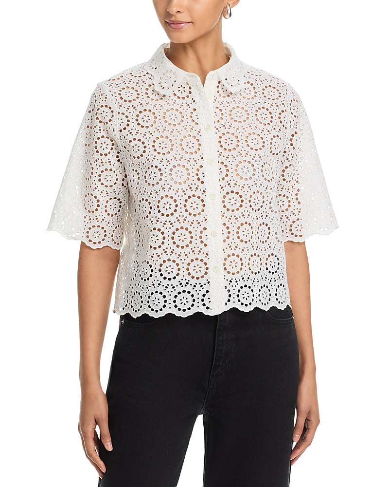 Frame The Petal Eyelet Blouse | Bloomingdale's (US)