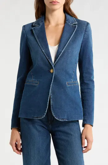 Alice + Olivia Macey Fitted Denim Blazer | Nordstromrack | Nordstrom Rack