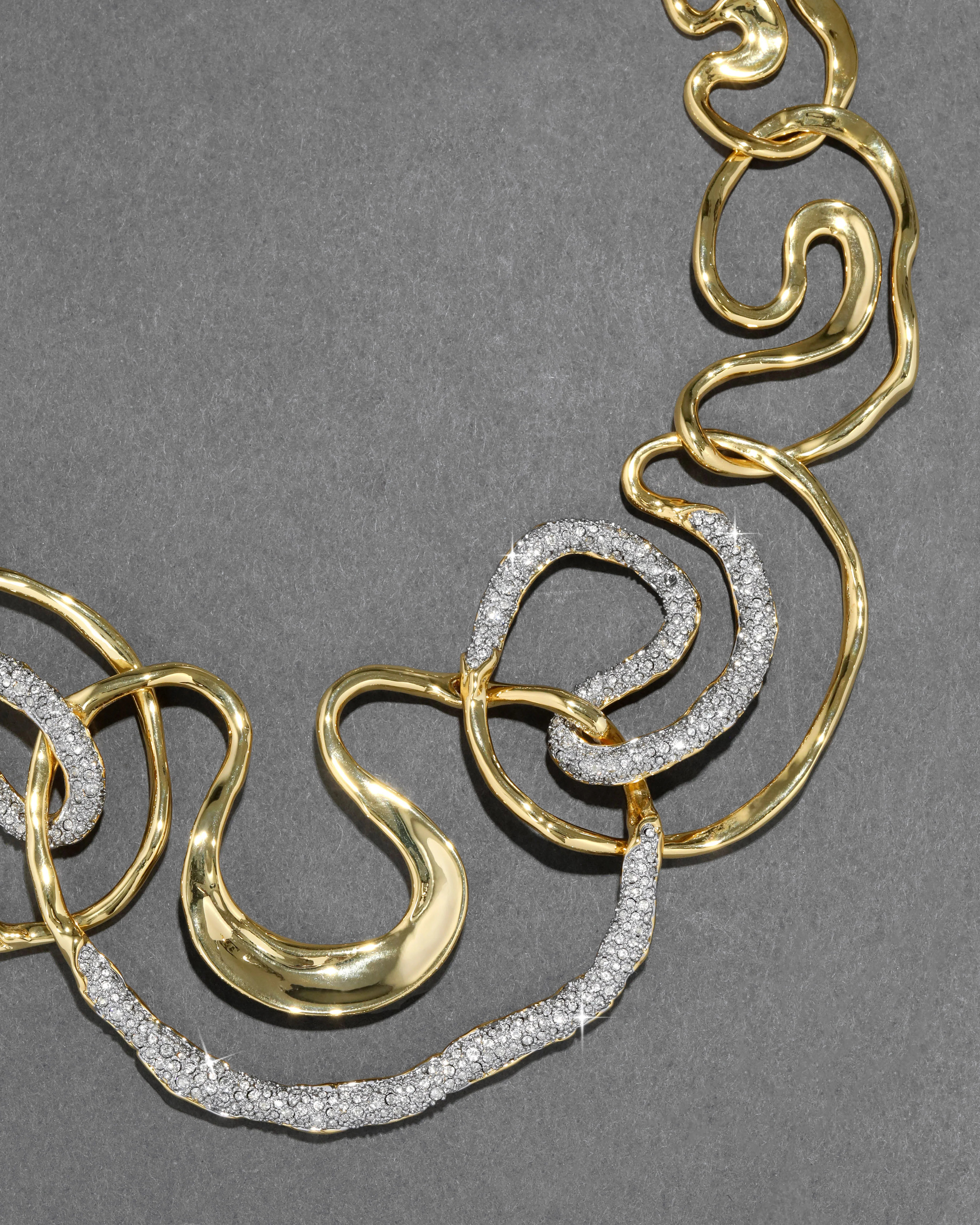 Solanales Gold Crystal Intertwined Necklace | Alexis Bittar | Alexis Bittar