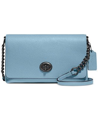 COACH Polished Pebble Leather Crosstown Crossbody & Reviews - Handbags & Accessories - Macy's | Macys (US)