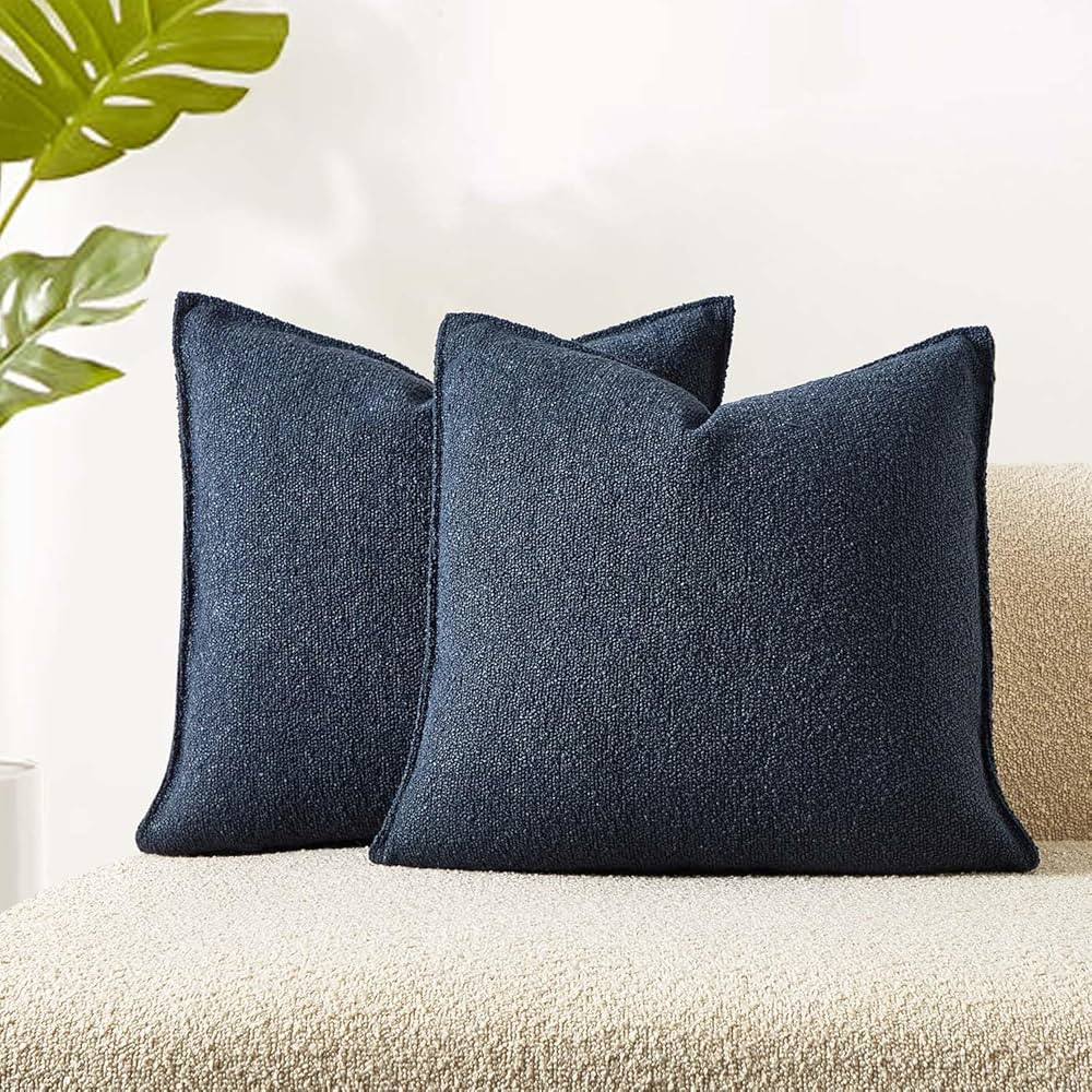 JUSPURBET 18x18 Pillow Covers Set of 2 Decorative Throw Pillow Covers Case for Couch Sofa Bed Sof... | Amazon (US)