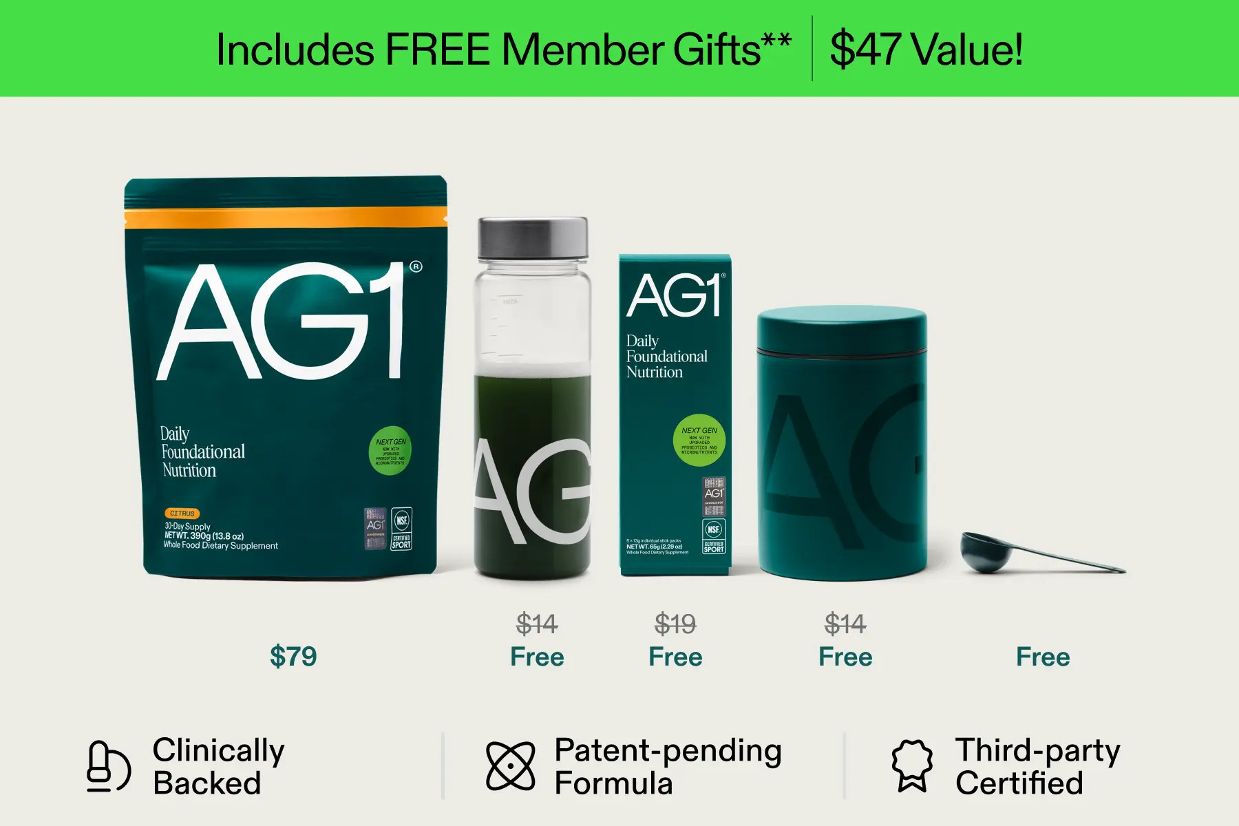 Shop AG1: Pouch: Daily Nutrients for Energy & Health | AG1® | AG1