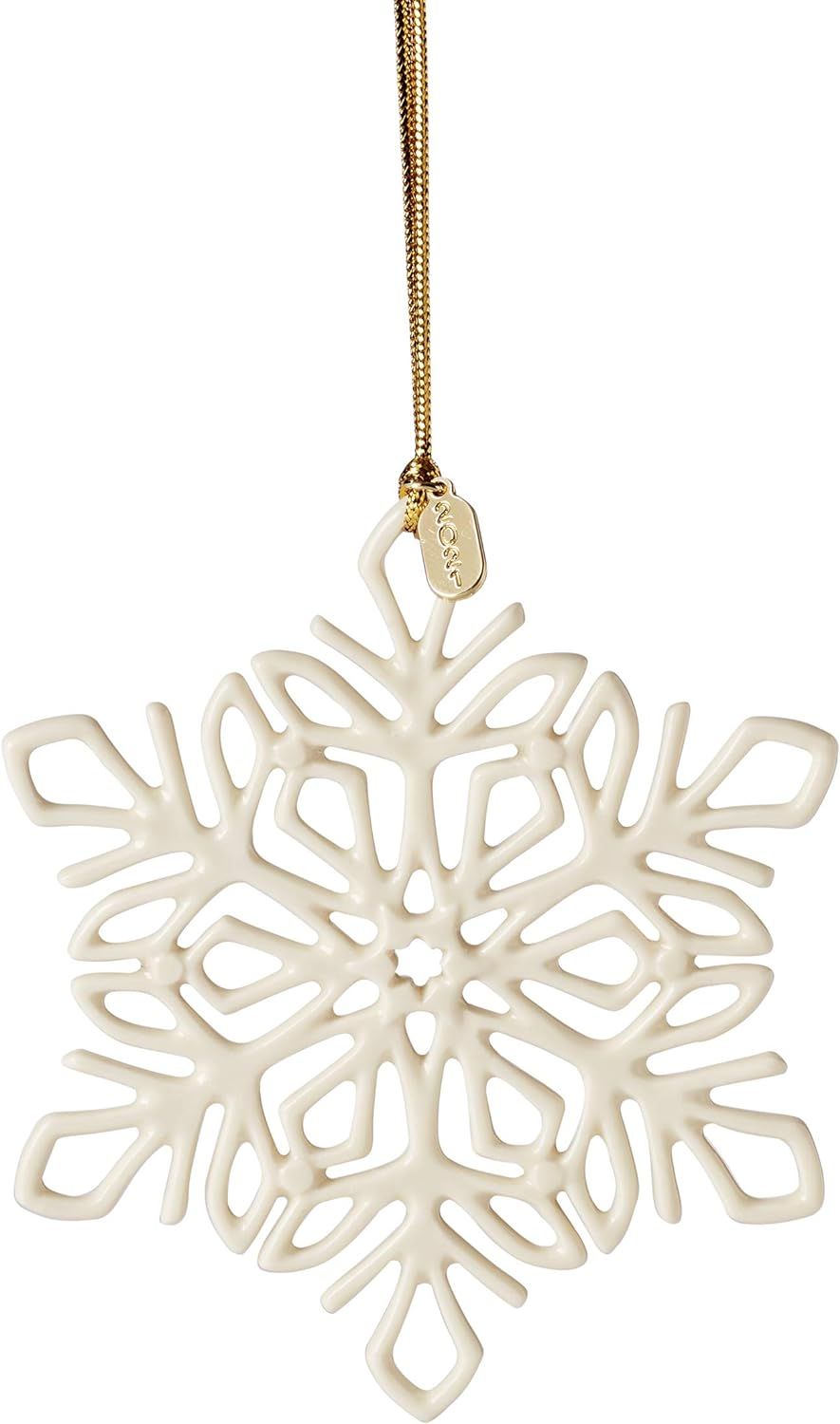 Lenox 2021 Snow Fantasies Snowflake Ornament, 0.20 LB, Ivory | Amazon (US)