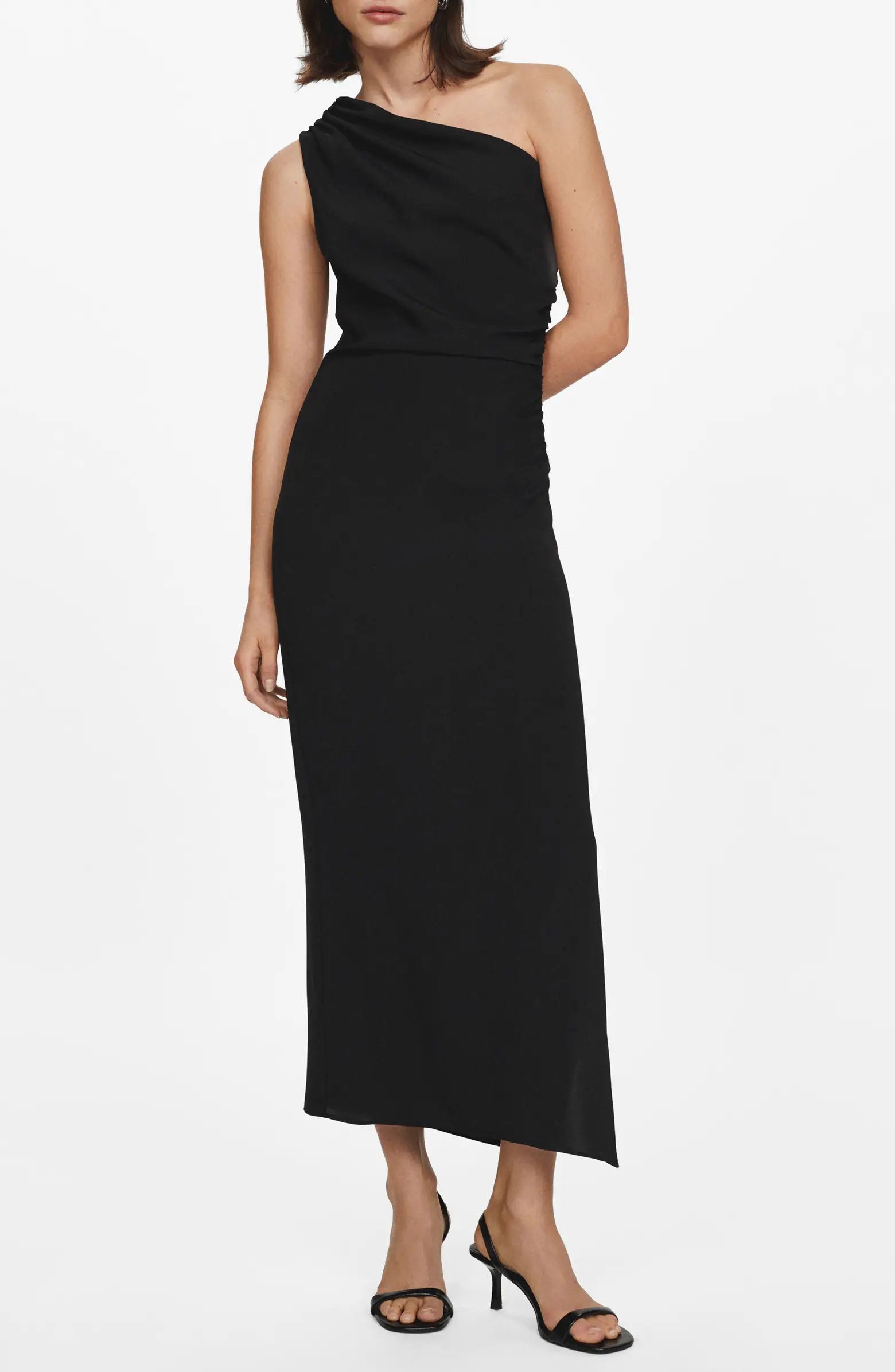 Naty Ruched One-Shoulder Maxi Dress | Nordstrom