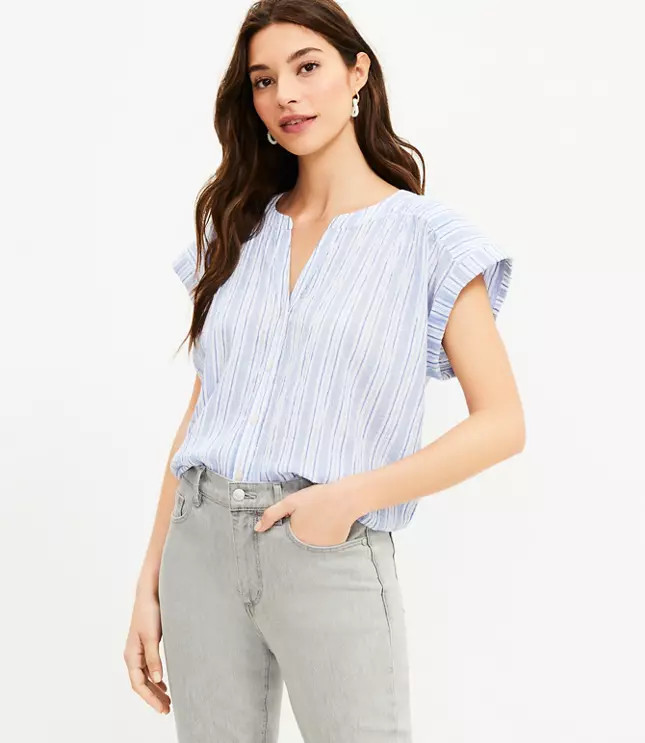 Striped Dolman Shirt | LOFT