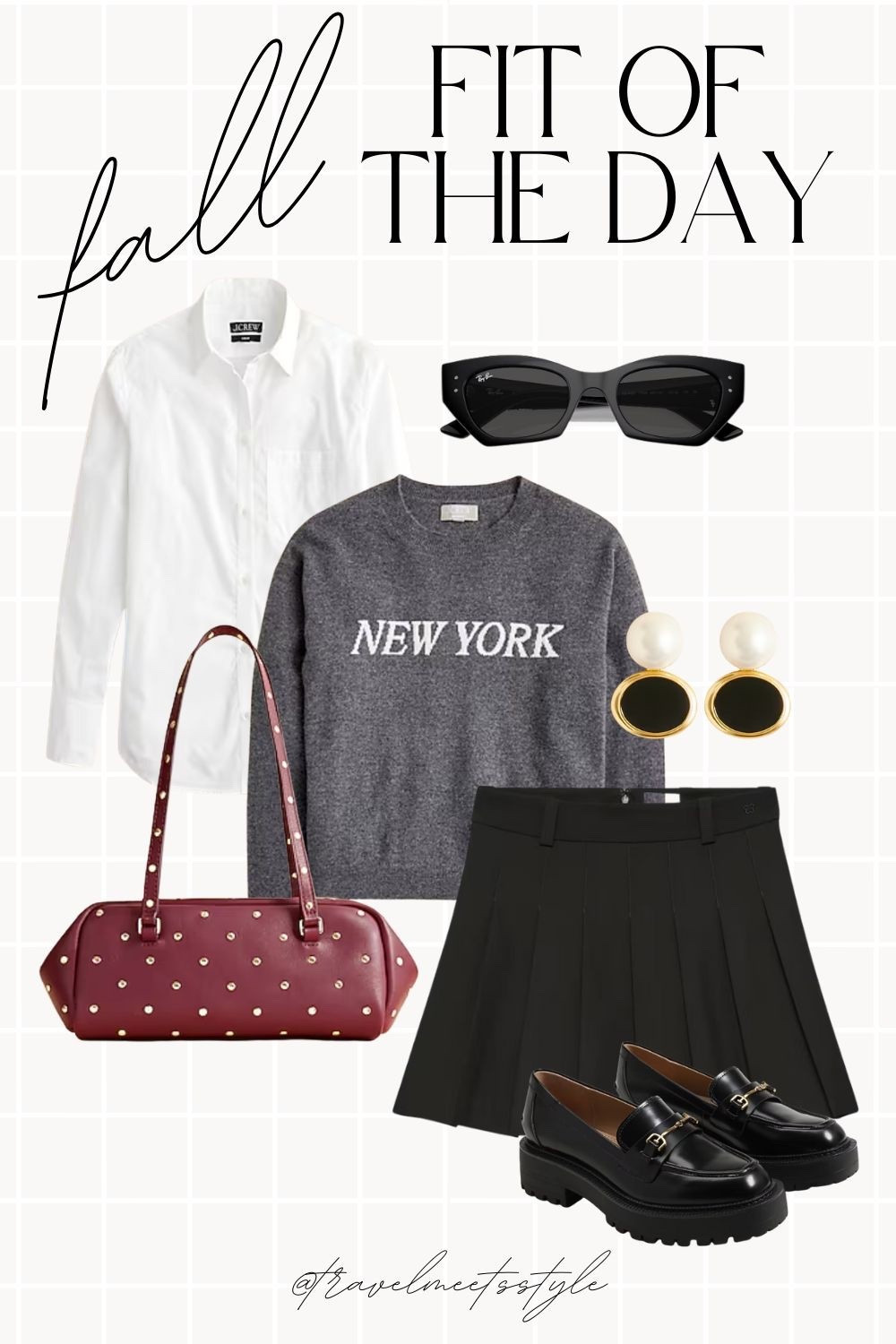 DAY 13 of fall fits I’m falling for rn 🍂 This fall outfit is giving Gossip Girl vibes and I’m here for it. Entire look is from J Crew (minus the loafers) 🖤

#LTKStyleTip