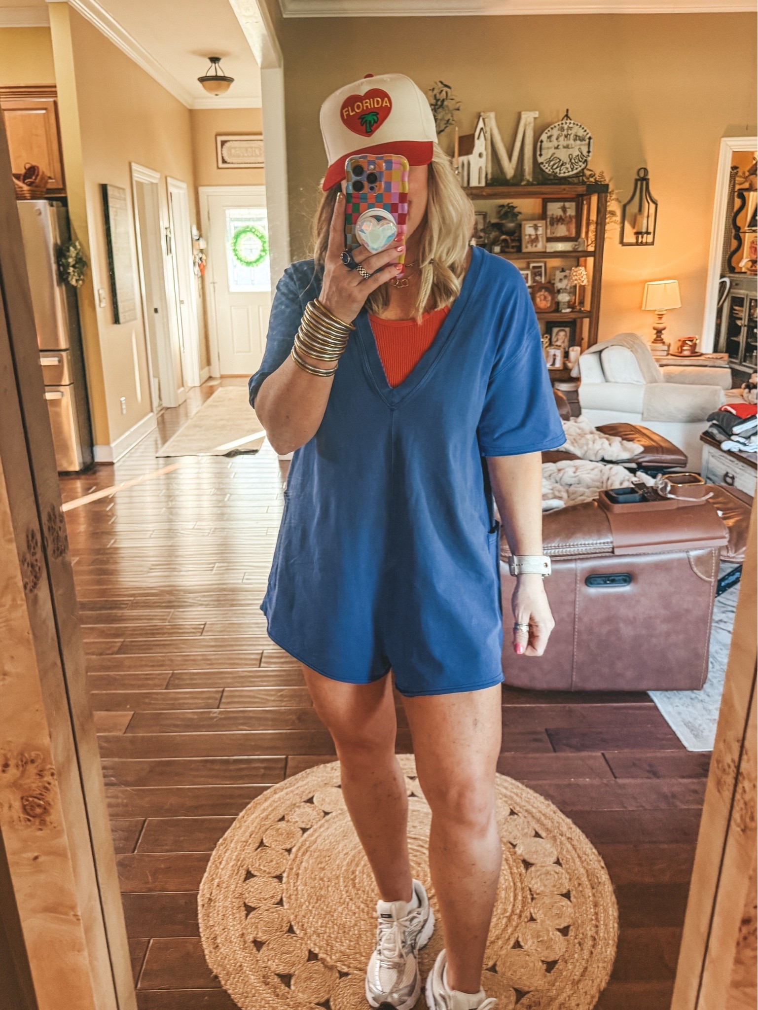 Cutest romper! I can wear a small and a medium. The small is shorter in length but fits me better. In a small here.

#LTKOver40 #LTKootd