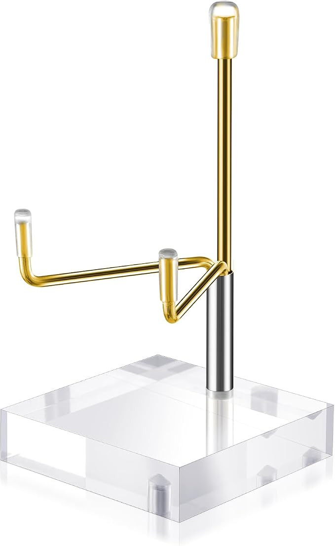 Sibba Adjustable Metal Arms Acrylic Display Stand with Gold Base Small Photo Easel Holder for Pic... | Amazon (US)