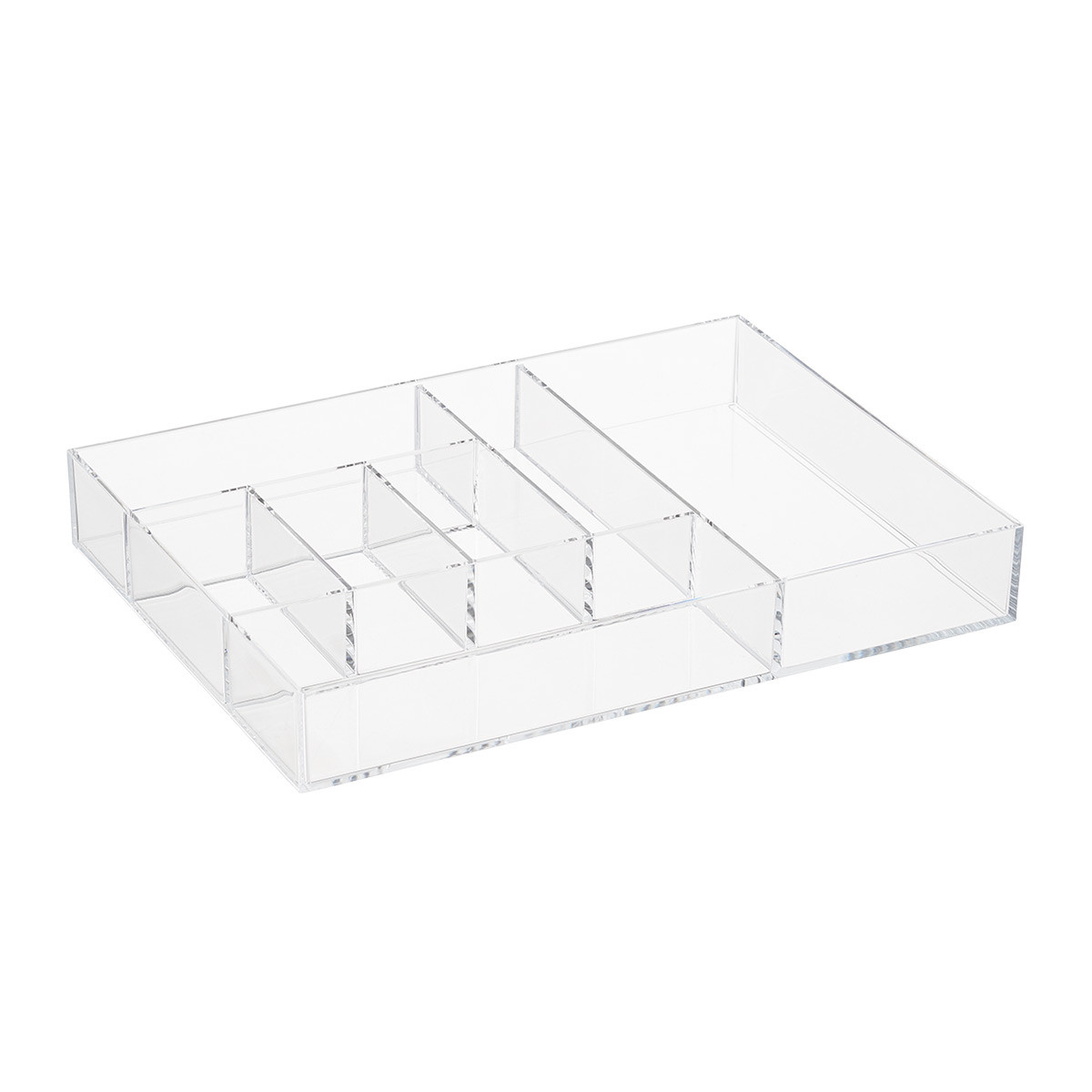 7-Section Makeup Tray Clear | The Container Store