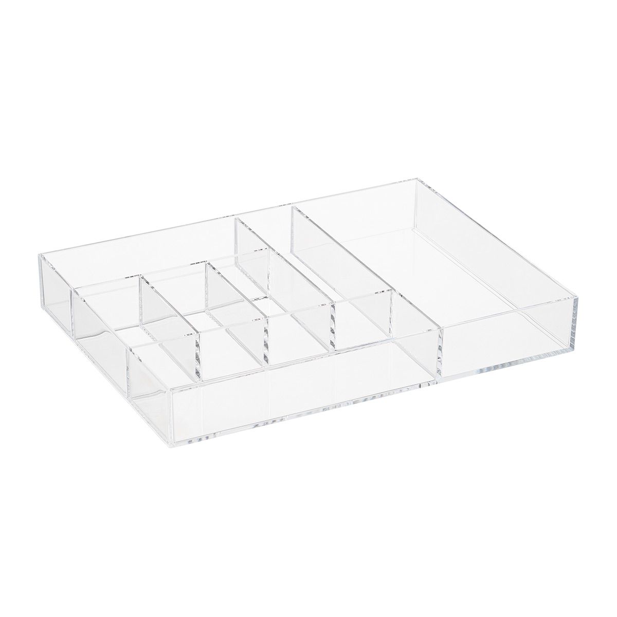 7-Section Makeup Tray Clear | The Container Store