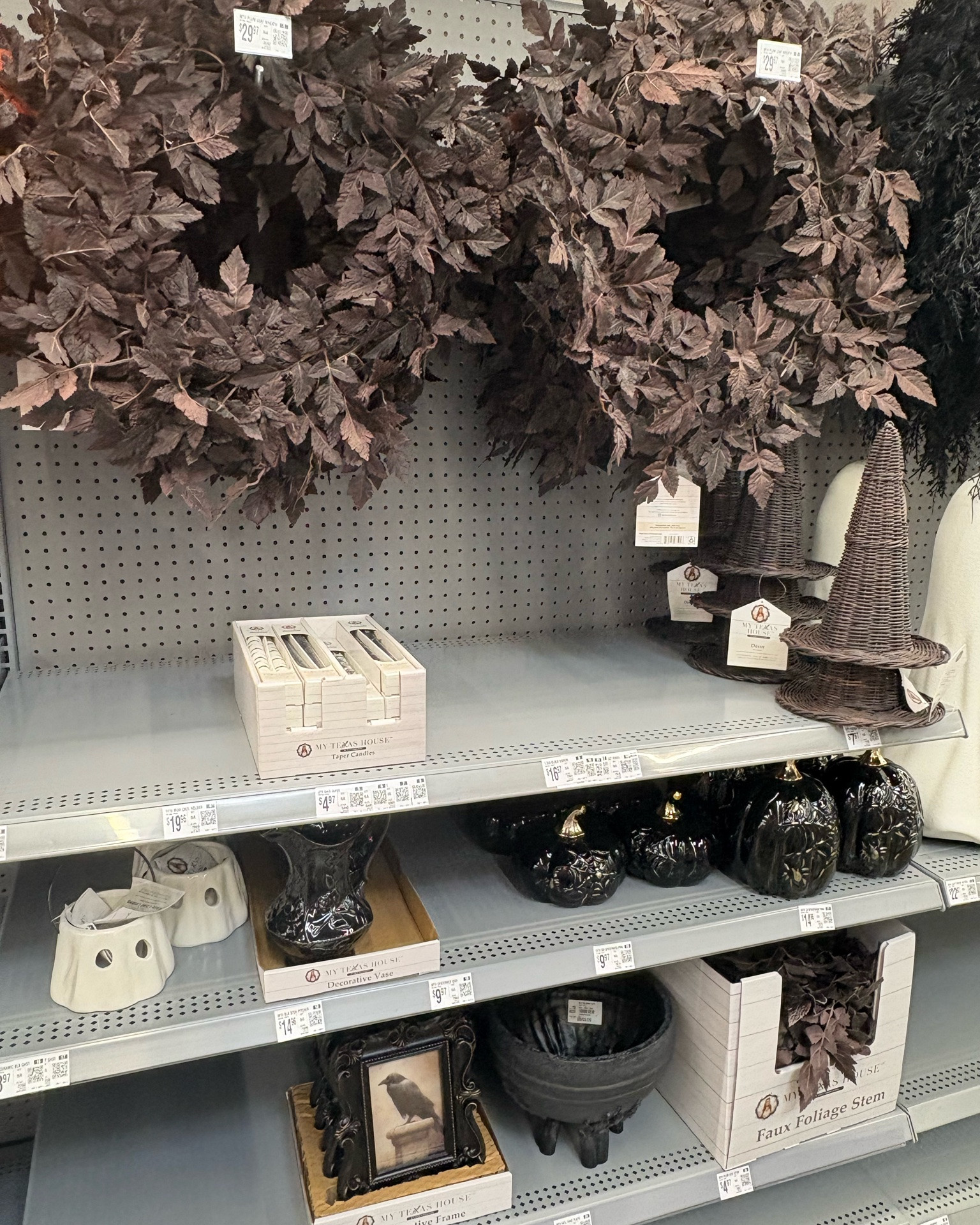 More My Texas House Halloween decor is arriving at Walmart, and this collection is giving spooky sophistication!

I found even more pieces from the My Texas House Halloween collection, including a Halloween wreath, taper candles, rattan witch hat, pitcher, pumpkins, and picture frame—all in that gorgeous black-and-white color palette.

If you love Halloween decorating but prefer a more neutral, elevated, farmhouse-inspired look, these pieces are such a fun way to bring Halloween into your home without everything being orange and overly traditional.

Think black-and-white Halloween decor, spooky tabletop styling, an elevated Halloween mantel, a festive entryway, or a Halloween front porch. 🖤🤍

🎃 New Halloween decor at Walmart
🖤 My Texas House Halloween collection
🤍 Black & white neutral Halloween decor
🕯️ Taper candles & seasonal tabletop pieces
🧙‍♀️ Rattan witch hat decor
🎃 Pumpkins, wreaths & more

#LTKHome #MyTexasHouse #MyTexasHouseHalloween #HalloweenDecor #HalloweenDecorating #WalmartHalloween #WalmartHome #WalmartFinds #HalloweenHomeDecor #NeutralHalloweenDecor #BlackAndWhiteHalloween #HalloweenWreath #HalloweenMantel #HalloweenTableDecor #HalloweenPorchDecor #SpookyHomeDecor #FallDecor #SeasonalDecor #HalloweenFinds #LTKFinds

#LTKSeasonal #LTKHome