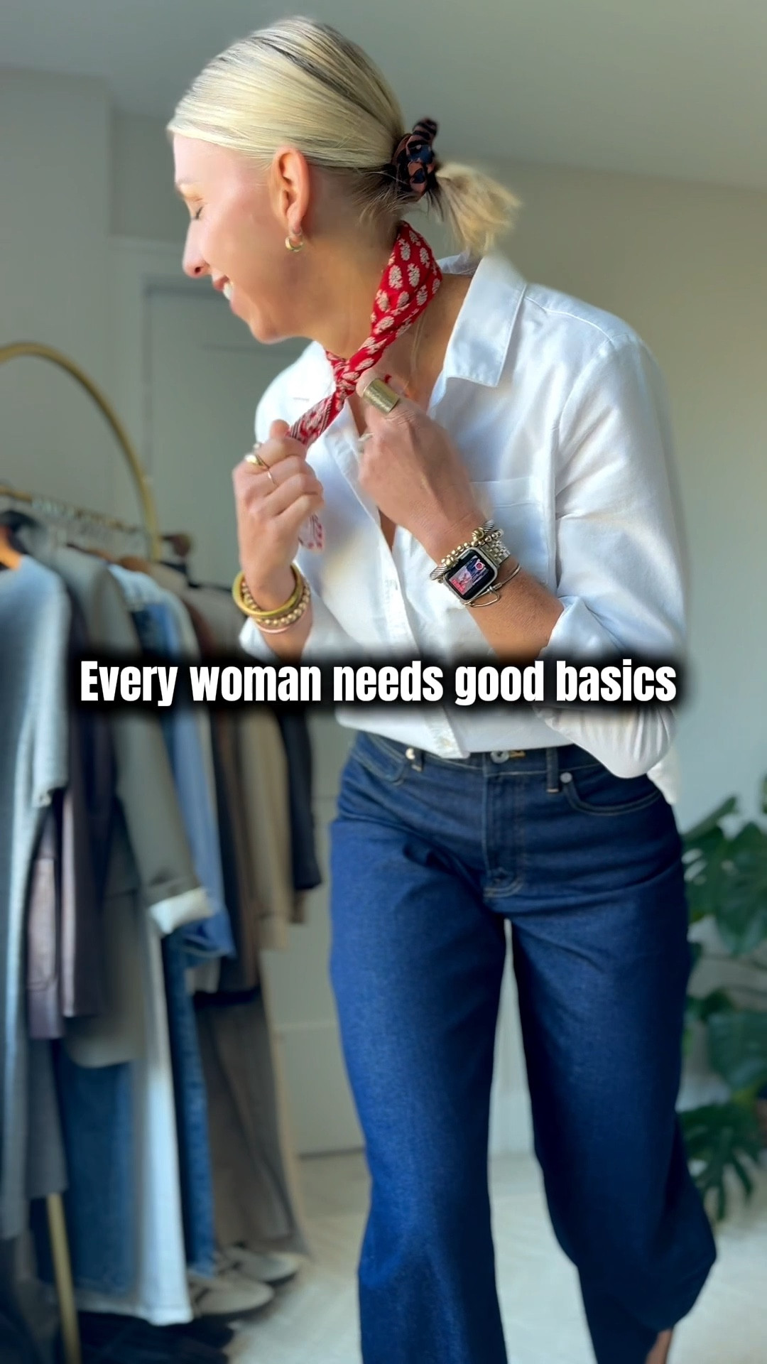 When your outfit feels intentional, your day hits different.
And this one was capsule-approved ✅

Wearing my tts 28 long in these barrel jeans and a size 40 and the white button up shirt. 

#LTKStyleTip #LTKOver40 #LTKWorkwear