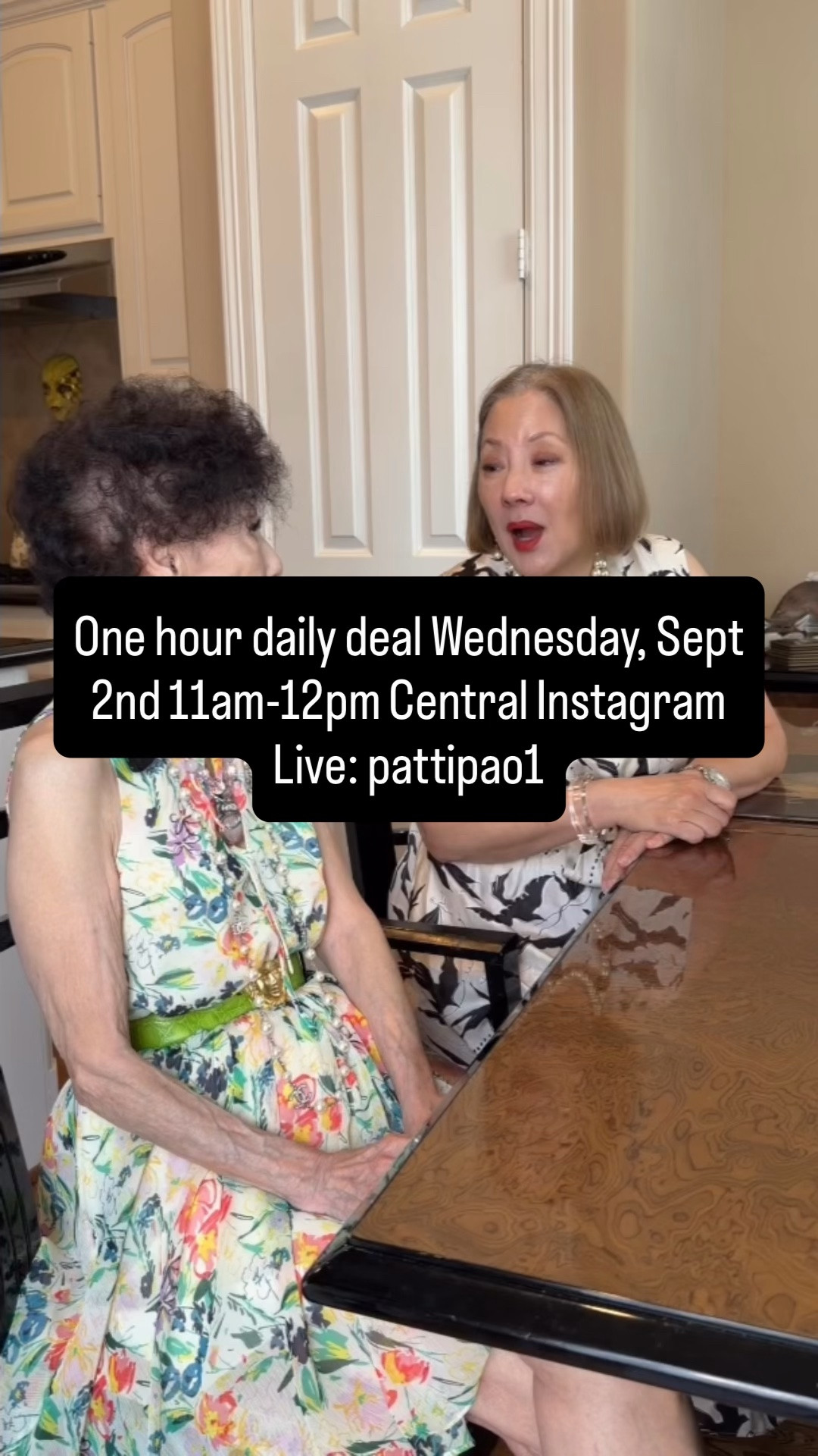 One hour daily deal Wednesday, September 2nd 11am-12pm Central Instagram Live: pattipao1

#LTKSaleAlert #LTKBeauty #LTKstorytime