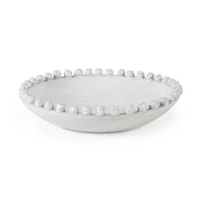 Mercana Basin Large Off-white Ceramic Decorative Bowl Lowes.com | Lowe's