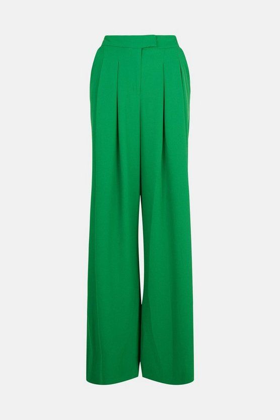 Limited Edition Oversized Wide Leg Trousers | Karen Millen UK & IE