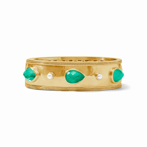 Cannes Stone Statement Hinge Bangle | Julie Vos