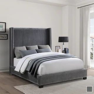 Rochelle Upholstered Panel Bed | Bed Bath & Beyond