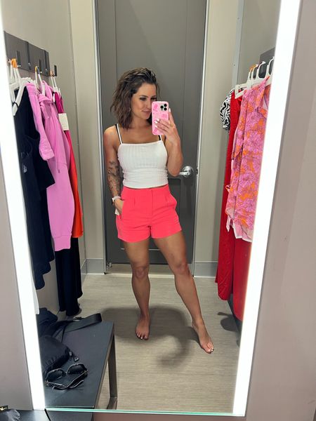 Yall these shorts are so comfy and I love this neon pink color! I’m wearing a size 2 but I may order a 4. They come in other colors  

#LTKFestival #LTKSeasonal #LTKFindsUnder50