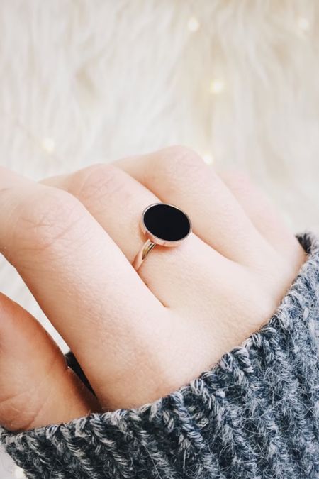My signature ring ⚫️✨ 

Minimalist ring, black circle ring, cool edgy ring, big circle ring, modern black ring, modern ring, casual chic ring, modern jewelry,
Minimalist jewelry 

#LTKunder50 #LTKunder100 #LTKstyletip