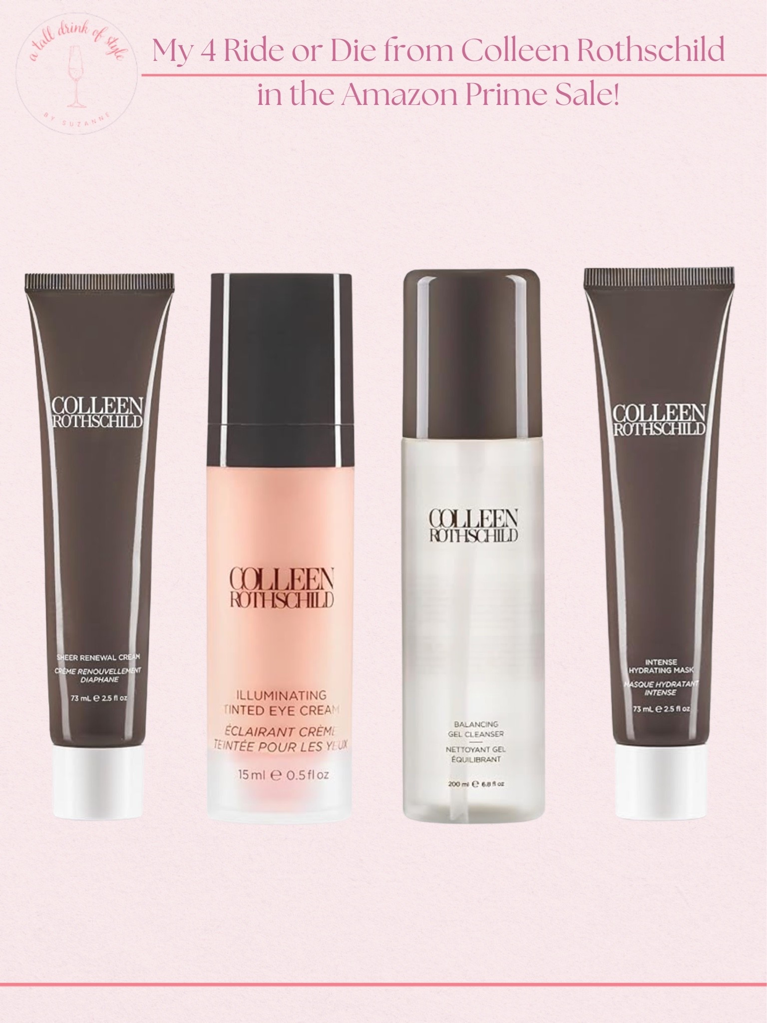 My 4 ride or die from Colleen Rothschild on sale for Amazon Prime 

Skincare, beauty finds, beauty over 50, Age renewing serum,

#LTKOver40 #LTKBeauty #LTKSaleAlert