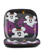 4pk Bamboo Mickey Ghost Dinner Plates | TJ Maxx