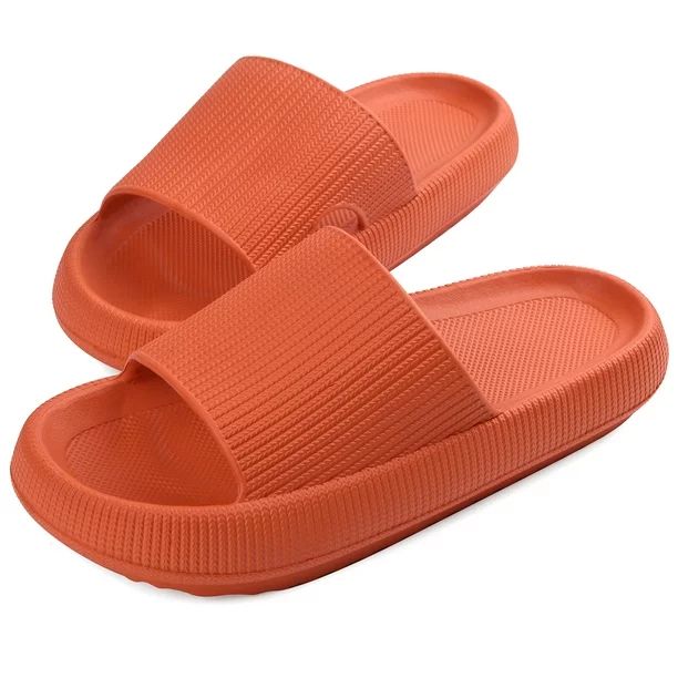 VONMAY Pillow Slides for Women Men Summer Slip On Slides Soft Thick Sole Non Slip Shower Sandals | Walmart (US)