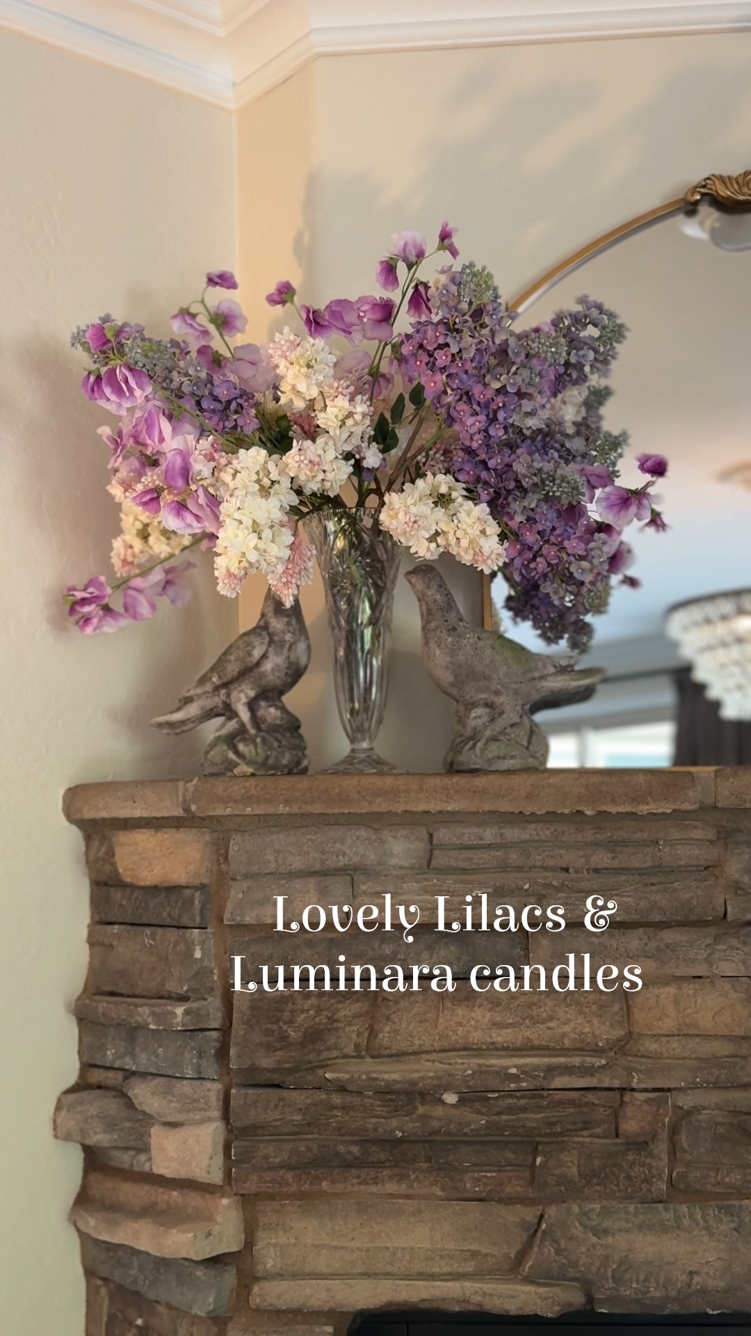 Loving the lavender colors lately. My mantle decor is styled with lilacs and complementary pastel colored Luminara candles. 

I have a discount code to share for the candles: JOYFULDECOR10 for a 10% discount at checkout on Luminara’s site. 

#springdecor #mantledecor #homedecor

#LTKFindsUnder50 #LTKHome #LTKFindsUnder100