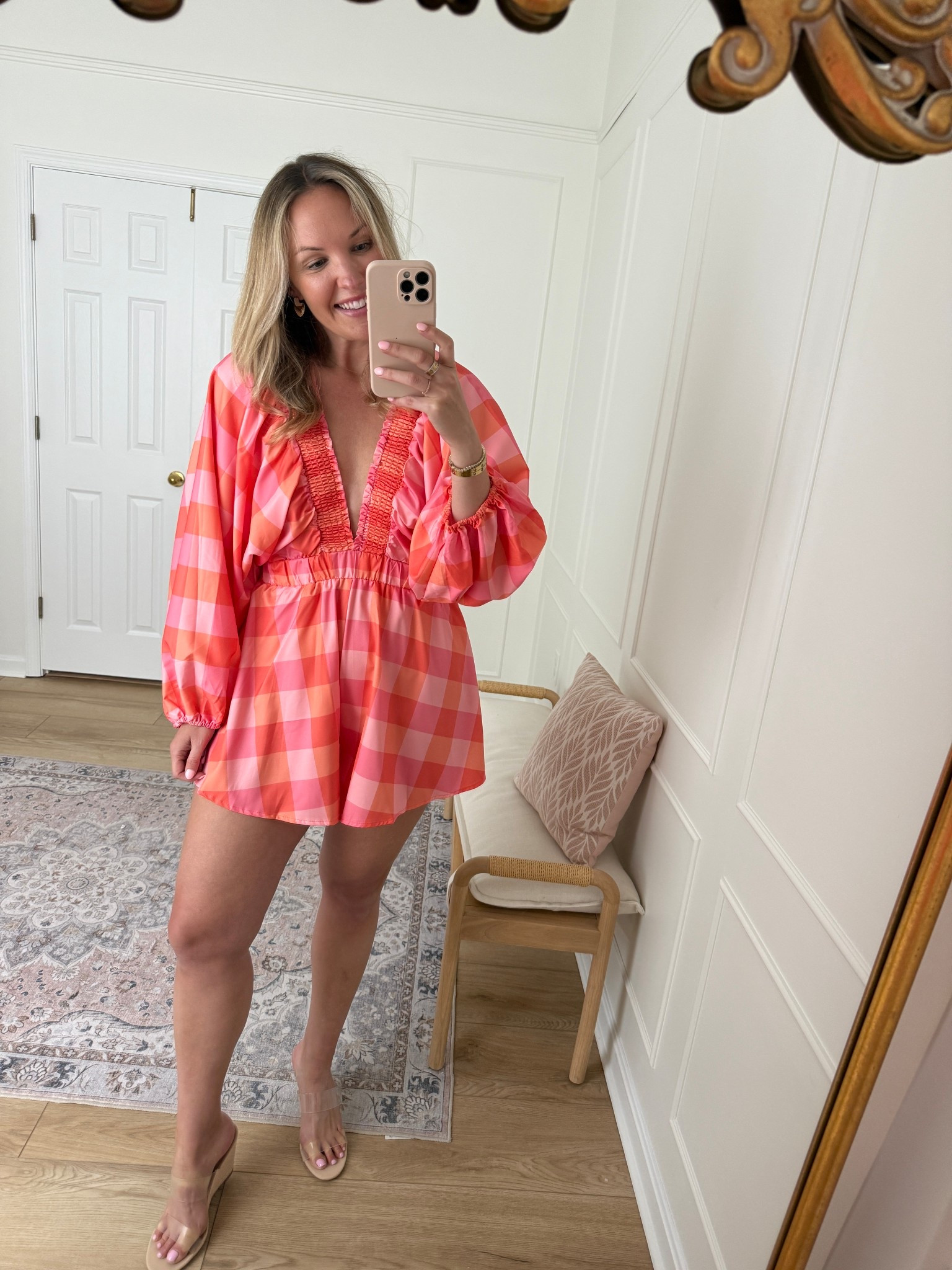 Such a fun romper for vacation or a summer date night! Summer outfit - wearing a large 