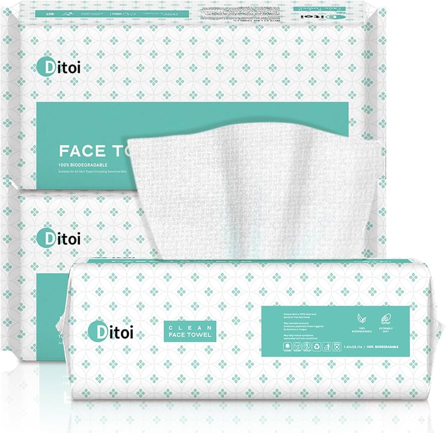 Disposable Face Towels, Daily Facial Towelette, Super Soft and Thick Facial Tissue for Skin Care,... | Amazon (US)