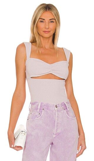 Isla Cut Out Tank in Frosting | Revolve Clothing (Global)