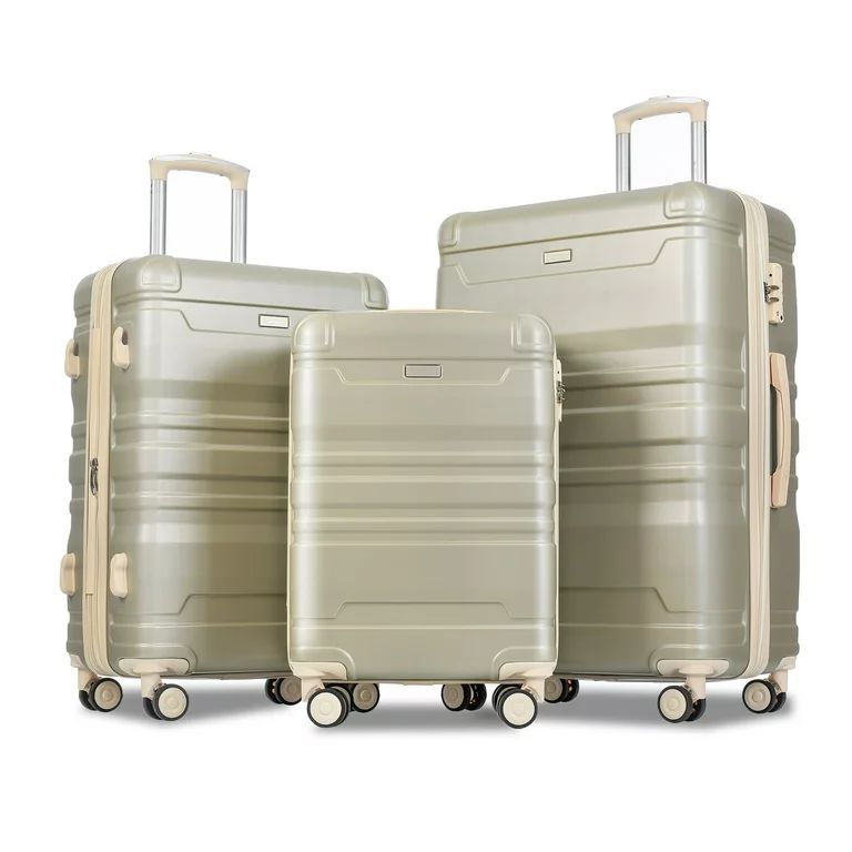 New Travel Luggage Sets of 3 with Spinner Wheels, 3-Piece Expandable ABS Hardshell Luggage, Durab... | Walmart (US)