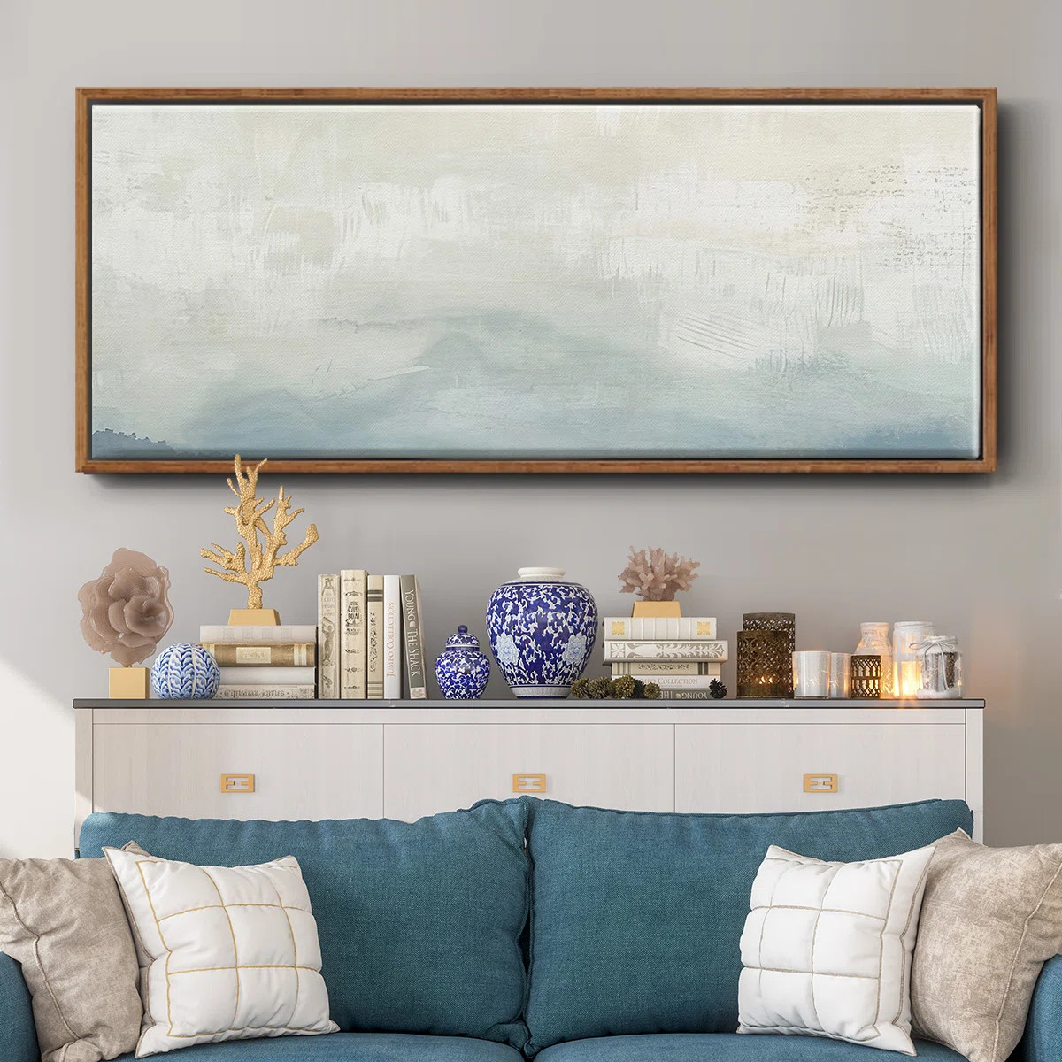 Tone Scape IV - Floater Frame Print on Canvas | Wayfair North America