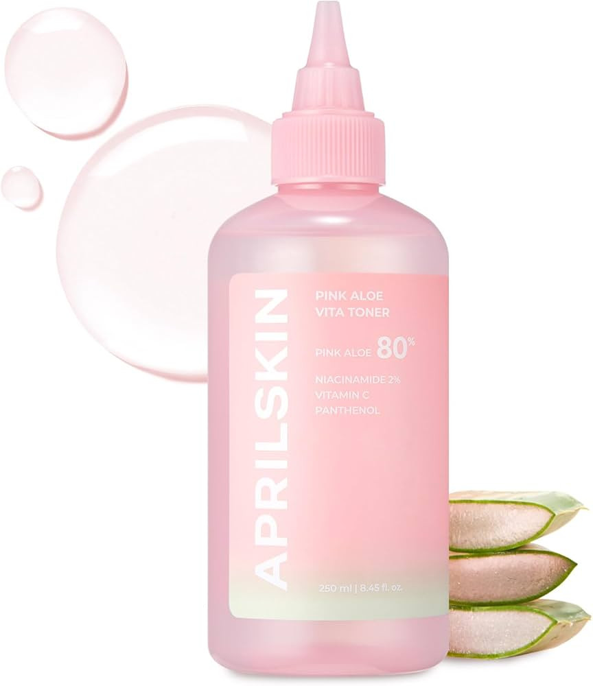 APRILSKIN Pink Aloe Vita Toner | Calms and Soothes Redness, Smoothens, and Controls Excess Sebum ... | Amazon (US)