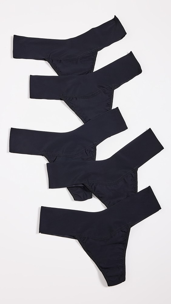 Hanky Panky Breathe Natural Thong 5 Pack | Shopbop | Shopbop