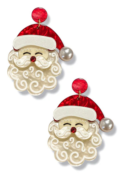 HO HO HO Santa Earrings | The Willow Tree